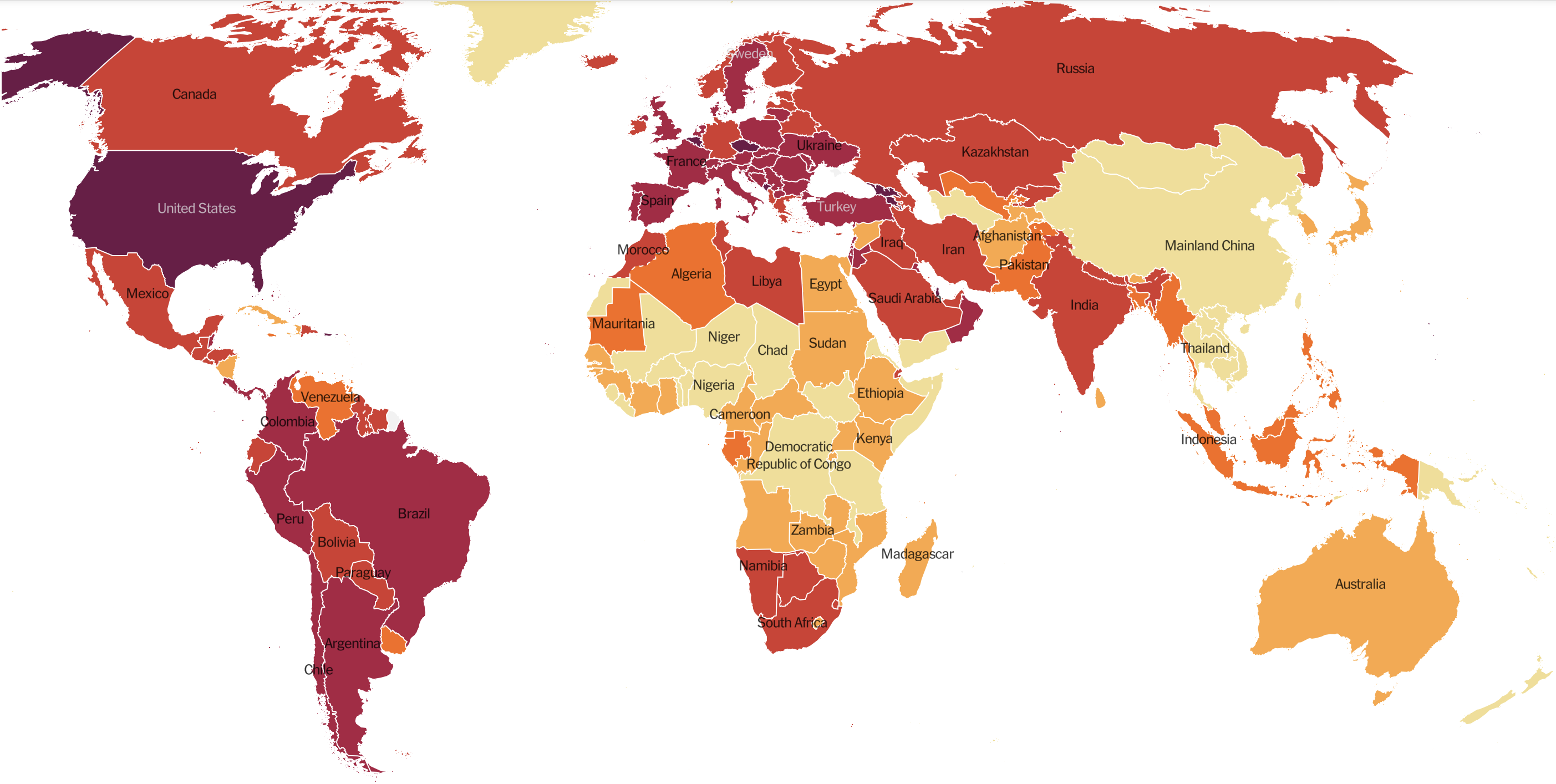 The per-capita rate of infection (\_\[The New York Times\](https://www.nytimes.com/interactive/2020/world/coronavirus-maps.html)\_)